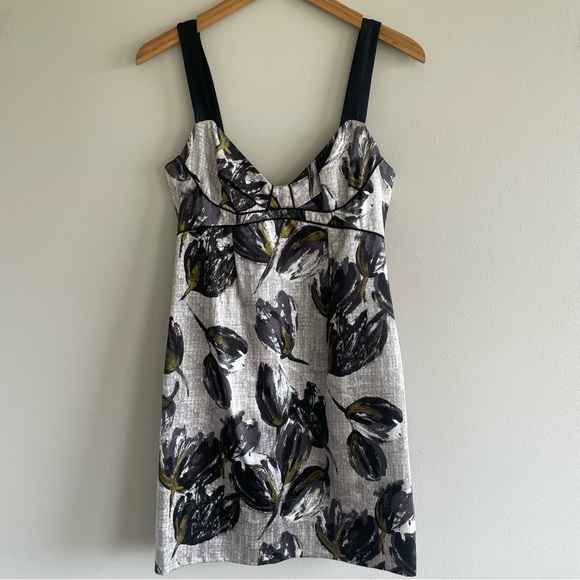 Rebecca Taylor Silk Floral Print Cocktail Dress Size 4 - Picture 1 of 10